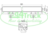 Led bar Spartan 9.600 lumen (dual color)