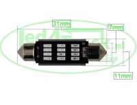 31MM led buisje Blauw