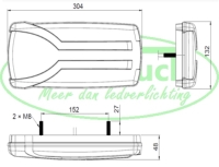 Achterlicht links dynamisch (900serie)