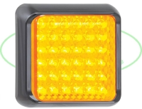Deens vierkant knipperlicht 10cm (80serie)