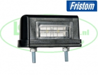 Kenteken verlichting Zwart 5 leds laag 12-36V