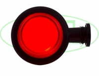 Deense lamp Amber/Rood korte steel Matte lens,