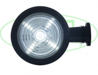 Deense lamp Amber/Rood korte steel heldere lens,