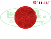 Reflector rond 60mm Rood