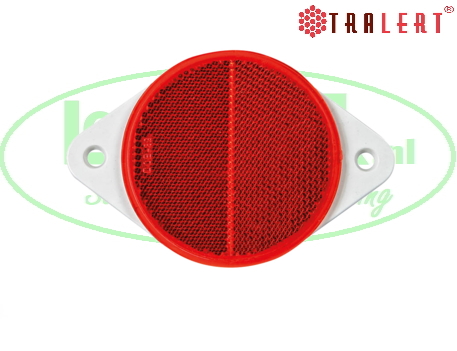 Reflector rond 78mm Rood