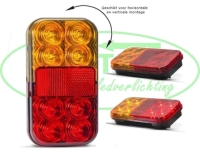 Duo Achterlicht Rechthoek met kent. 12V (149)