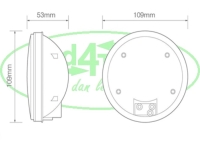 Inbouw Knipperlicht 12/24V (110)