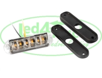 Flitser 6 Leds Amber 1 patroon (SF63 serie)