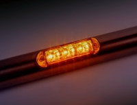 Flitser 6 Leds Amber 1 patroon (SF63 serie)