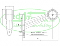 Fristom breedtelamp Links 0.75mm con. (500serie)