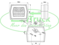 Achterlicht helder met kent. 5PIN (700serie)