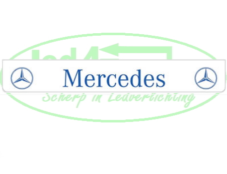 Spatlap Achterbumper Mercedes blauwe opdruk