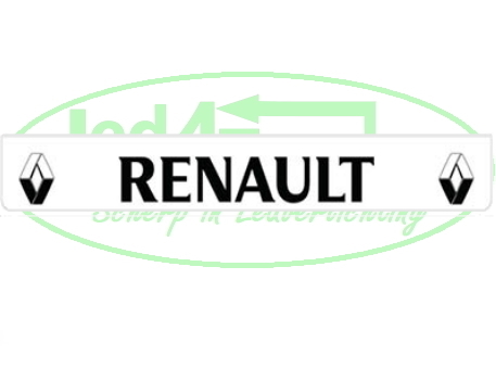 Spatlap Achterbumper Renault zwarte opdruk