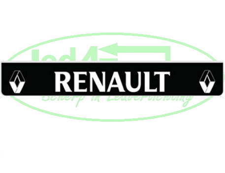 Spatlap Achterbumper Renault witte opdruk