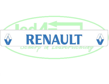 Spatlap Achterbumper Renault blauwe opdruk