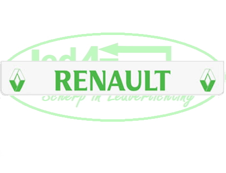 Spatlap Achterbumper Renault groene opdruk