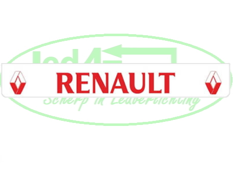 Spatlap Achterbumper Renault rode opdruk