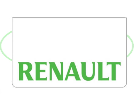 Spatlap Voorbumper Renault groen opdruk