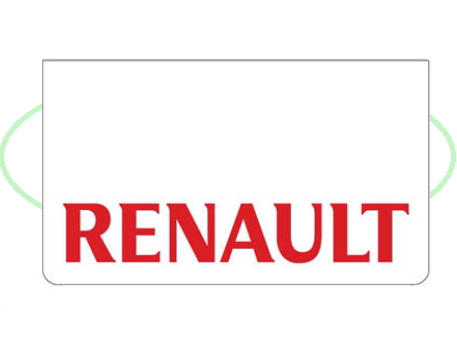 Spatlap Voorbumper Renault rood opdruk