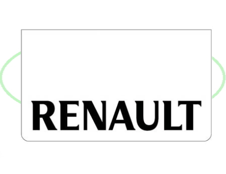 Spatlap Voorbumper Renault zwarte opdruk