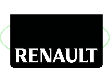 Spatlap Voorbumper Renault witte opdruk