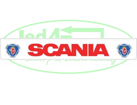 Spatlap Achterbumper Scania rood logo