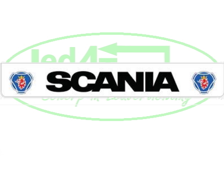 Spatlap Achterbumper Scania zwart logo