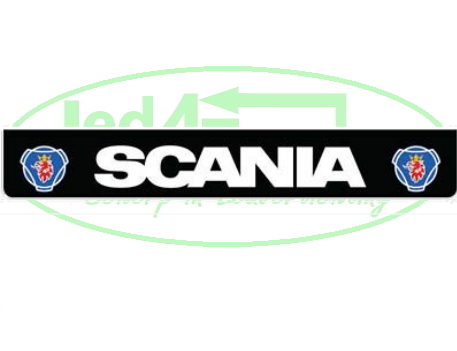 Spatlap Achterbumper Scania wit logo