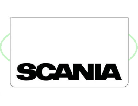 Spatlap Voorbumper Scania zwart opdruk
