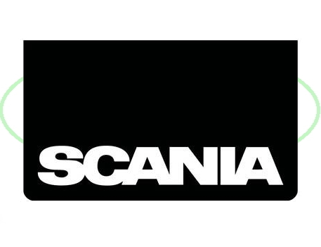 Spatlap Voorbumper Scania wit opdruk