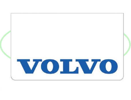 Spatlap Voorbumper Volvo blauw opdruk