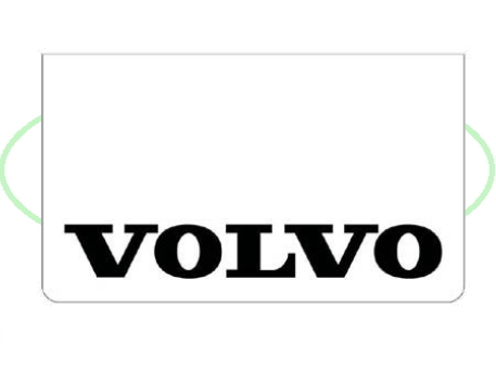 Spatlap Voorbumper Volvo Zwart opdruk