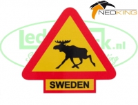 Sticker Verkeersbord Eland/Sweden