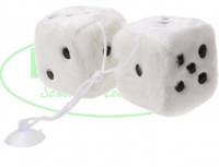 Dobbelstenen Wit 7cm