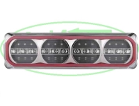 Neon achterlicht met dyn. knipp  multi(385 serie)
