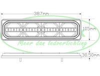 Neon achterlicht met dyn. knipp  multi(385 serie)
