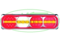 Neon achterlicht met dyn. knipp  multi(385 serie)