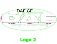 Verlicht DAF CF front logo