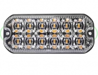 R65  12 LEDs Heavy duty flitser  amber