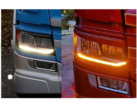 Duo  LED daglicht en strobe DRL Scania NextGEN