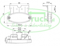 Markeerlicht Wit met beugel 1.5mm conn. (5800serie)