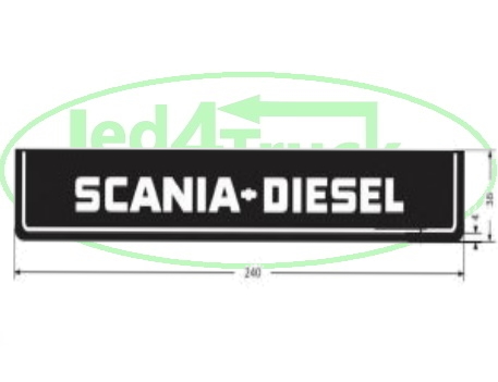 Spatlap Achterbumper Scania Diesel