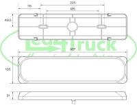 Achterlicht neon rood ( 3854 serie)