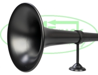 Black Edition luchthoorn (95cm)