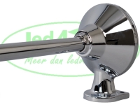Luchthoorn Messing verchroomd (95cm)