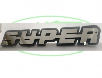 Verlicht SUPER logo Wit