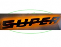 Verlicht SUPER logo Amber