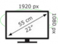 Led smart TV 22 inch met DVD 12/24/230V