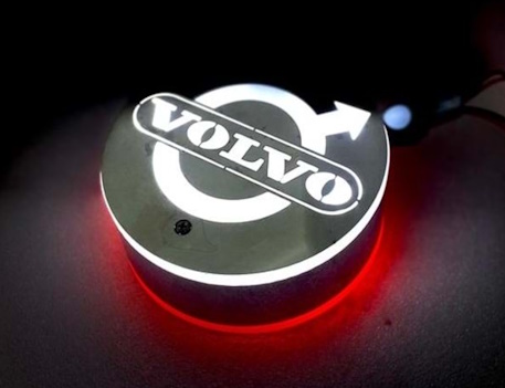 Spiegellamp Volvo Wit-Rood