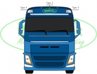 Volvo FH 2012+ toplamp wit type 2
